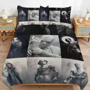 v2881 Bed Sheets Bedding Moon Knight Bedding Sets Ultra Soft Skin-Friendly Duvet Cover 3 Piece, Cute Comforter Cover Bed Set for Boys Girls Kids ( 1
