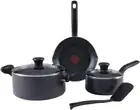 T-Fal Initiatives Nonstick Cookware Set 6 Piece Oven Safe 350F Cookware, Pots an