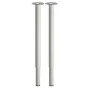 IKEA OLOV Adjustable Table Leg – White - Flexible Height - Modern Look - 2 Pack