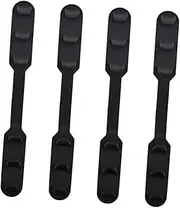 4pcs Ear Rope Buckle Clear Bra Straps Invisible Grips Extension Holder Hook Lift Tape Buckle Ear Glasses Chain Extension Strap Strap With Straps Black