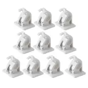 10 Pcs Curtain Pole Holder Adhesive Rod Bracket Shower Baby