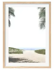 [Profile Australia] Australian Made Ocean Escape Art Print A1 Frame in Natural