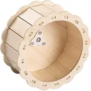 WEKAMOS Hamster Exercise Rolling Wheel Silent Wooden Squirrel for Small Pets Hedgehog Wheel for Fun Active Play Present for