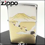 【ZIPPO】日系~傳統藝術-鶴富士圖案電鑄板貼片加工打火機