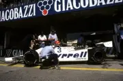 Eddie Cheever USA Tyrrell 011 crashed out of the race on lap forty- Old Photo 4