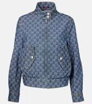 [Gucci] Gucci GG denim jacquard jacket AU 16 blue