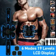 Fitness EMS Abdominal Arm Muscle Trainer Stimulator Belt Toner ABS Body Training