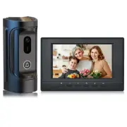 Wired Video Intercom System, Aluminum Alloy Video Doorbell Camera with 7 Inch...