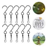 10 Pcs Wind Chimes Rotating Hooks Light Swivel Snap Clip for Display