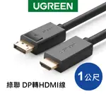 [拆封新品]綠聯 DP轉HDMI線/DISPLAYPORT轉HDMI線 1~5公尺