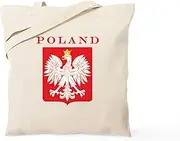 CafePress Poland Eagle Red Shield Tote Bag Natural Canvas Tote Bag, Reusable Shopping Bag