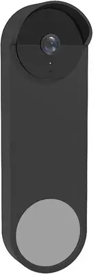 Silicone Doorbell Case Google Nest Hello (Wired） 2022 Cover Black