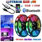 Bluetooth RGB LED Strip Lights 1-20M USB Color Change TV Back Light Xmas Decor
