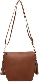 [JEN & CO.] Crossbody Bags for Women - Sling Bags for Women Dylan Crossbody Bag w/ 2 Side Tassel Zippers (M1766)