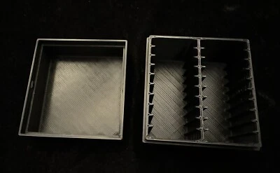 3DP Black Storage Box Holds 20x 1oz Silver Bars In Standard Airtight Capsules