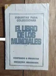 El libro de los mundiales. Rare sealed bustina, packet, tüte, pochette Argentina