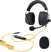 USB Gaming Headset, 7.1 Surround Sound Over Ear Headphones with Noise Canceling Microphone, in Line Control, Custom EQ, Three Sound Modes (Black)