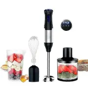 Immersion Blender 4-in-1 Chopper Kitchen Electric Hand Stick Blender