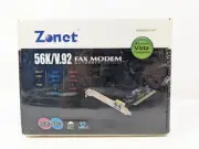 Zonet ZFM5621-MT 56K/V.92 Motorola Fax Modem Chipset Windows Vista Compatible Ne