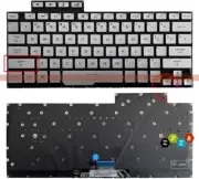 New US Keyboard For ASUS ROG Zephyrus G14 GA401 GA401U Laptop Backlit Silver