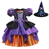 在飛比找樂天市場購物網優惠-女童連衣裙萬聖節兒童服裝女巫巫表演公主裙cosplaygir
