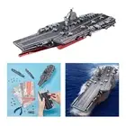 1:1000 Scale Aircraft Carrier Model Kits Simulation Fujian Ship Unfinished
