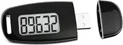 domoi Simple Step Counter,Walking 3D Pedometer with Rechargeable Battery, Accurate Calorie Counter