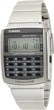 Casio CA506-1A Stainless Steel Unisex Calculator Watch