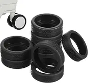 [COLLBATH] Wide Compatibility Luggage Wheel Covers 8 Silicone Suitcase Wheel Protectors Long Lasting