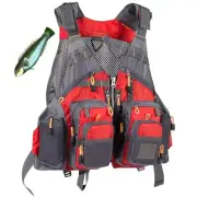 Mesh Fishing Vest Multi Pockets Breathable One-size Adjustable Fishing vest