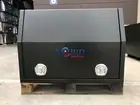 Black Aluminium Side Opening Ute Trailer ToolBox 1200L 600W 850H Whale Tail Lock
