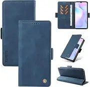 [Ttianfa] Compatible for Google Pixel 6A 5G Case with Card Pocket Wallet Phone Case Magnetic Kickstand Flip Leather Cover for Women Men+2* Screen Protector-Blue