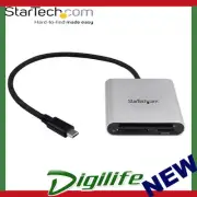 StarTech USB 3.0 USB-C Flash Memory Multi Card Reader SD, MicroSD, CF FCREADU3C