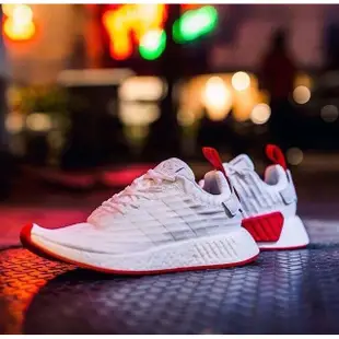 Adidas NMD R2 PK Boost 白紅 男女鞋 慢跑 休閒 運動 BA7253