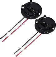 2pcs Korean Headlight Stand Car Lamp Socket Automotive Part Headlight Base Vehicle Bulb Holder Bulb Holder Socket Car Supply Plastic Lamp Base Vehicle Accessory Black Plastic