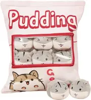 Hamster Plush Pillow - Fluffy Removable Dolls, Soft Toy Pillow for Decorative & Gifts