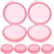 Gatuida 6 Pcs Small Pill Organizer Travel Pill Container Portable Daily Mini Pill Case Holder Medicine Storage Box for Pocket Purse Pink