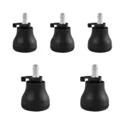 5PCS Fixed Chair Wheel Caster Wheel set for Noise Reduction & Easy Mobility