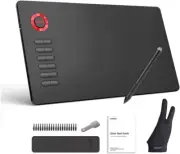 A15 10x6 inch Digital Graphics Drawing Tablet with 8192 Levels Battery Free