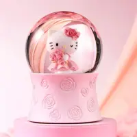 在飛比找momo購物網優惠-【JARLL 讚爾藝術】Hello Kitty 愛獻玫瑰 水