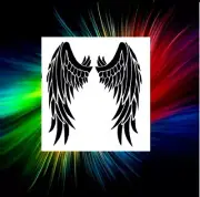 WINGS, ANGEL, GOTHIC, FAIRY, LARGE AIRBRUSH, PAINTING TEMPLATE ART STENCIL
