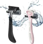 Hook LAB Self-Adhesive Shower Razor Holder, 2-Pack, Removable & Reusable Waterpr