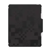 iPad Air 13-inch (M2/M3) Impact Folio Case Patchwork Tweed - Black