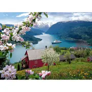 500pc Ravensburger Landscape Themed Jigsaw Puzzle Pieces Interactive Set