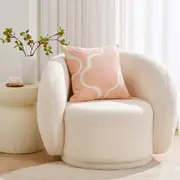 Cadence & Co. Louise Crewel Embroidered Cushion 45x45cm Pink