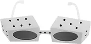 [LIGIGWASH] Minimalist Fashion Dice Glasses Boys and Girls Party Eyewear Fun and Stylish Novelty Glasses