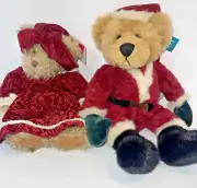 VTG Russ Christmas Bears From the Past, Kris & Alexandra Plush w/tags