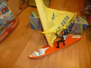 UNIQUE RARE GREEK 70s ONE OF THE KIND WINDSURFING WITH RAIDER B/O BY KIBI MIB
