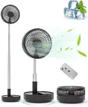 Ventilador De Aire Frio Portatil Recargable Abanico Piso Outdoor Con USB