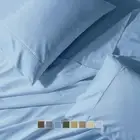 Wrinkle Free Bed Sheet Sets 650 Thread Count Solid Cotton-Blend - Deep Pocket